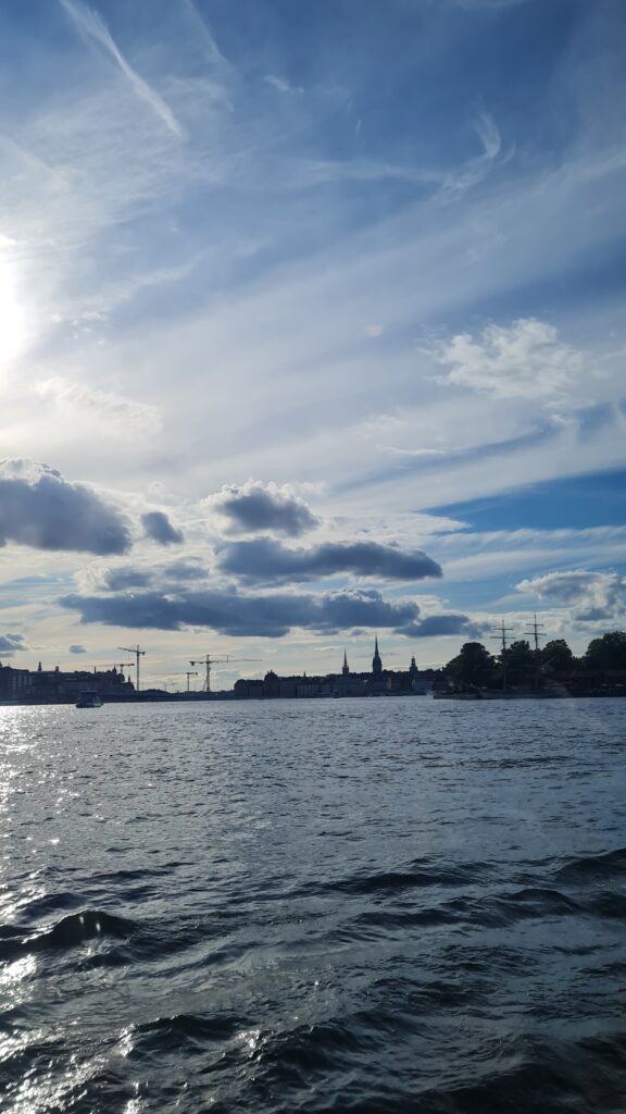 Vista de Estocolmo desde el agua.
Estocolmo la capital de suecia es una ciudad fascinante con hermosos paisajes