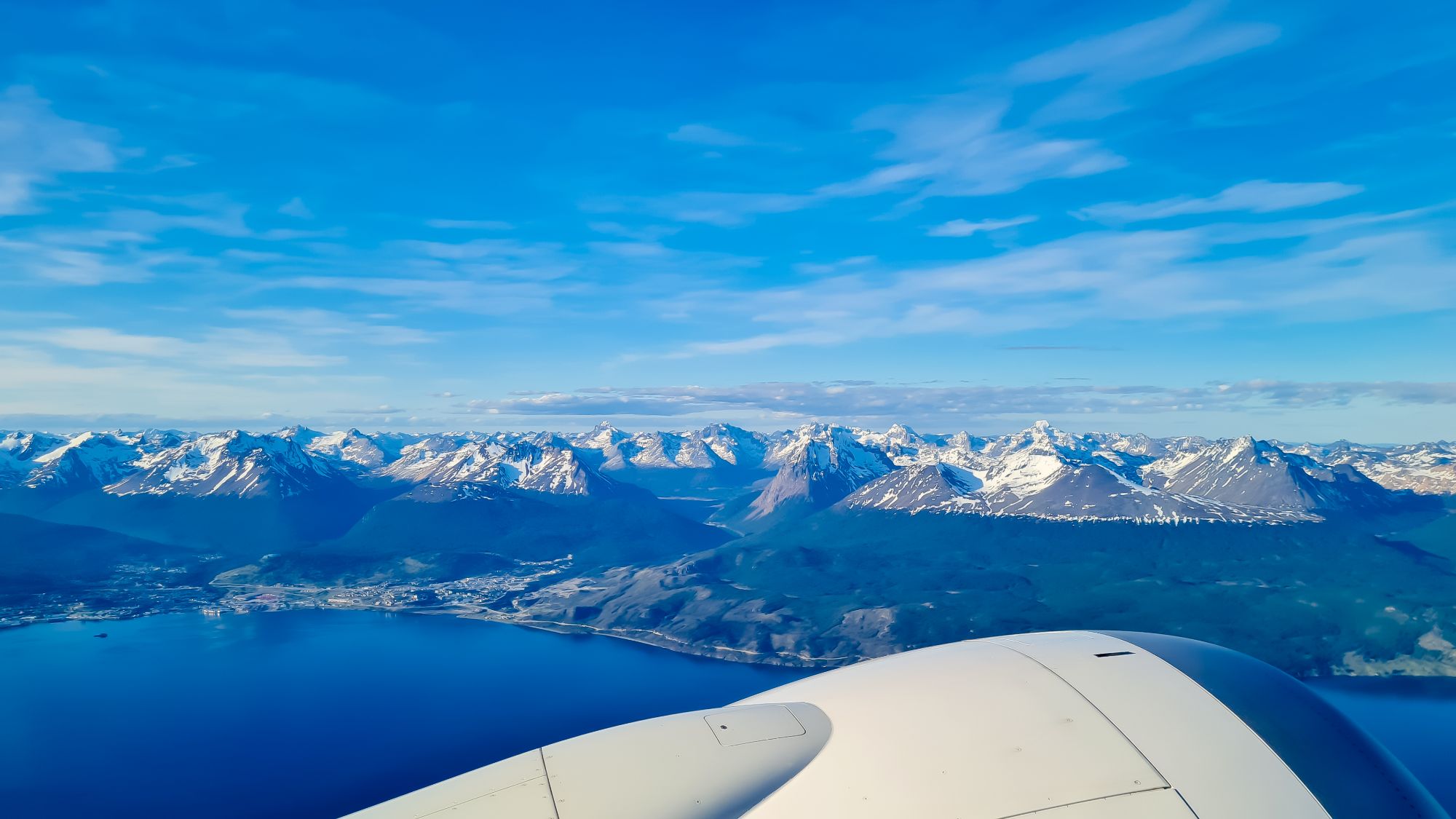 Ushuaia desde el avión