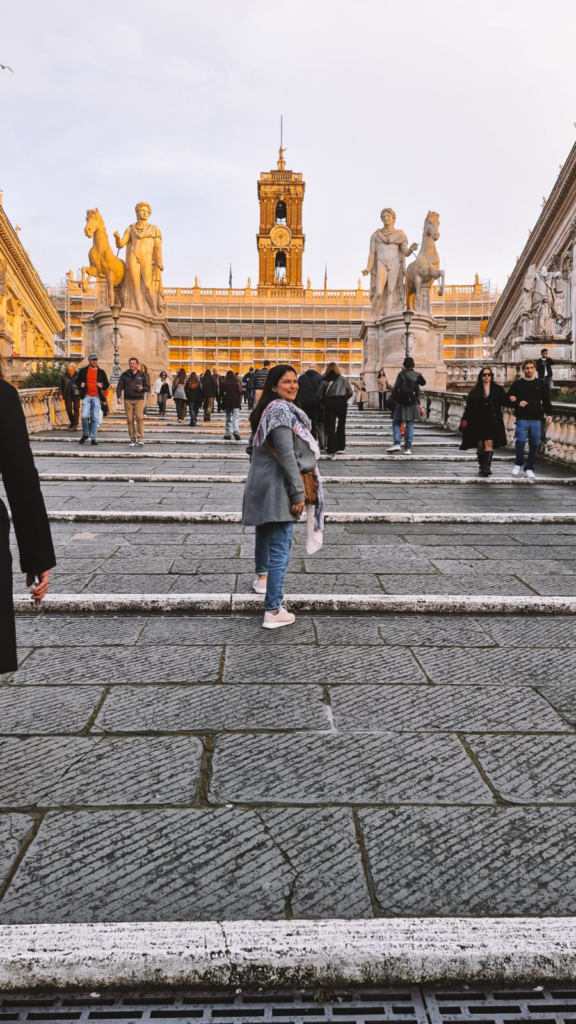 Roma, escaleras Ayuntamiento.Tips para viajar a Italia: qué hacer y qué no hacer en tu primer viaje